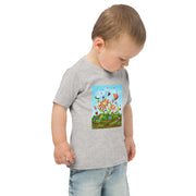 Flower Art Toddler jersey t-shirt