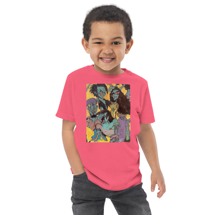 Zombie Family Toddler jersey t-shirt