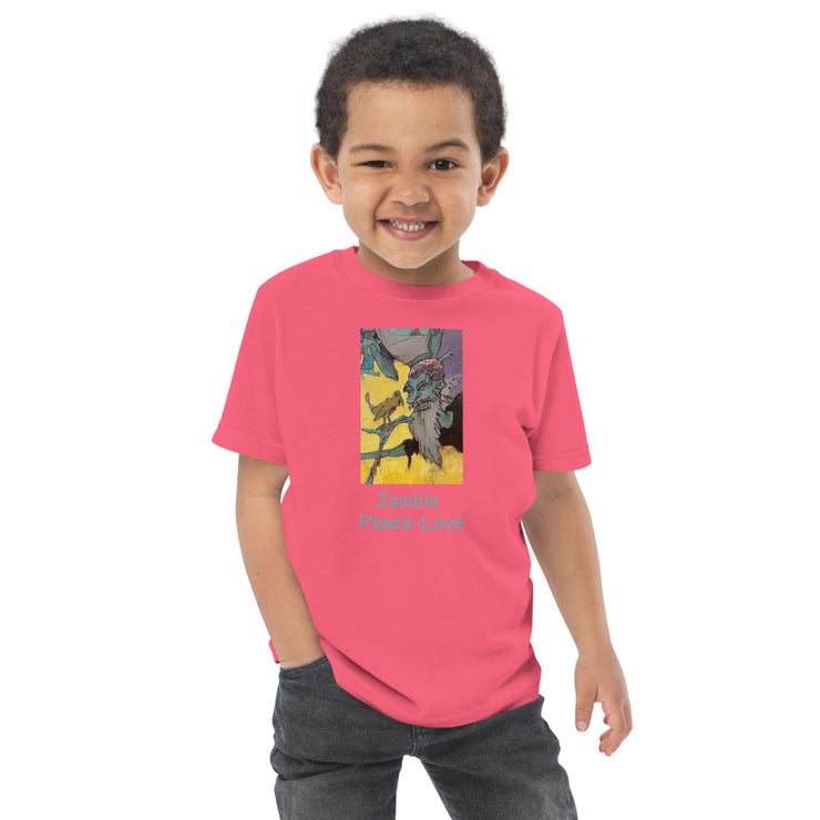 Zombie Peace Talk Toddler jersey t-shirt