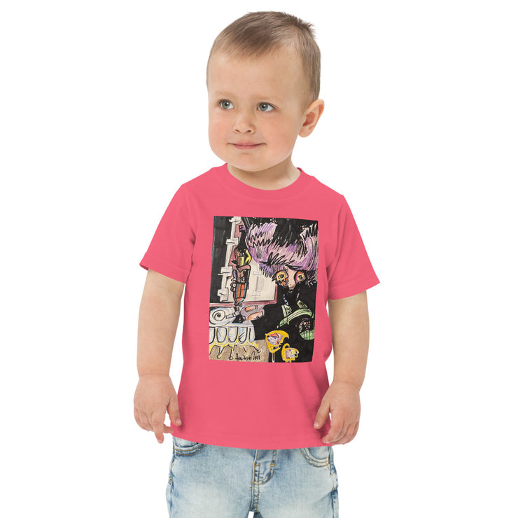 Scary House Toddler jersey t-shirt