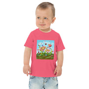 Flower Art Toddler jersey t-shirt