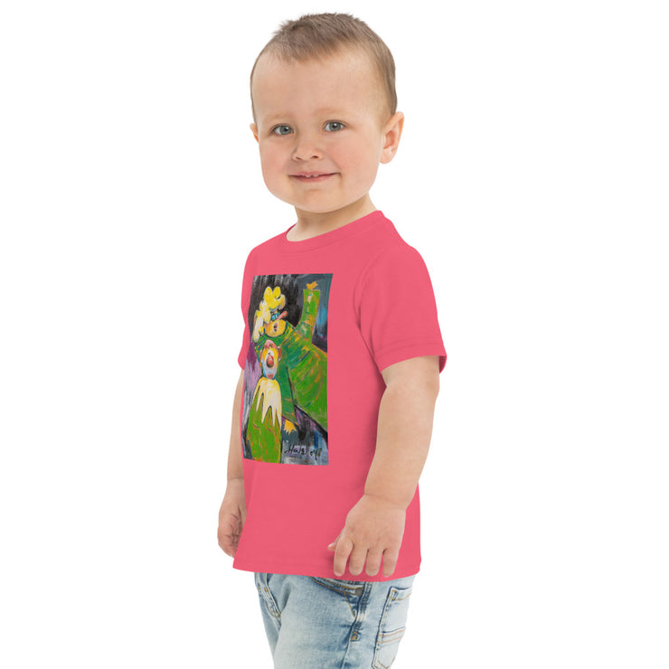 Mother Son Art Toddler jersey t-shirt