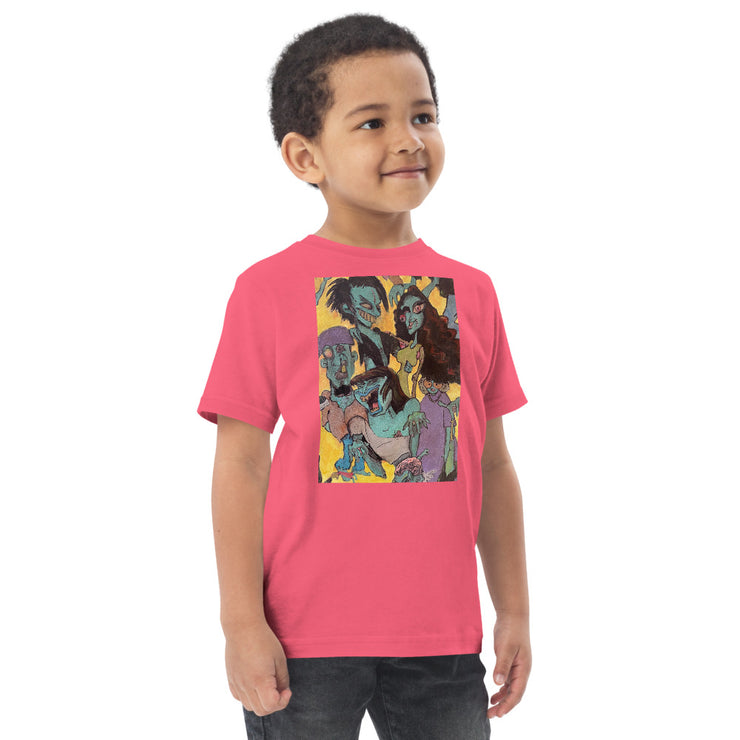 Zombie Family Toddler jersey t-shirt