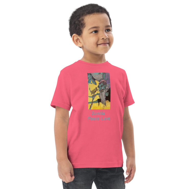 Zombie Peace Talk Toddler jersey t-shirt