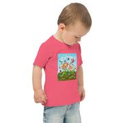 Flower Art Toddler jersey t-shirt