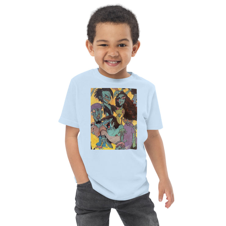 Zombie Family Toddler jersey t-shirt