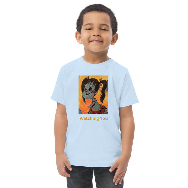 Zombie Watching You Toddler jersey t-shirt