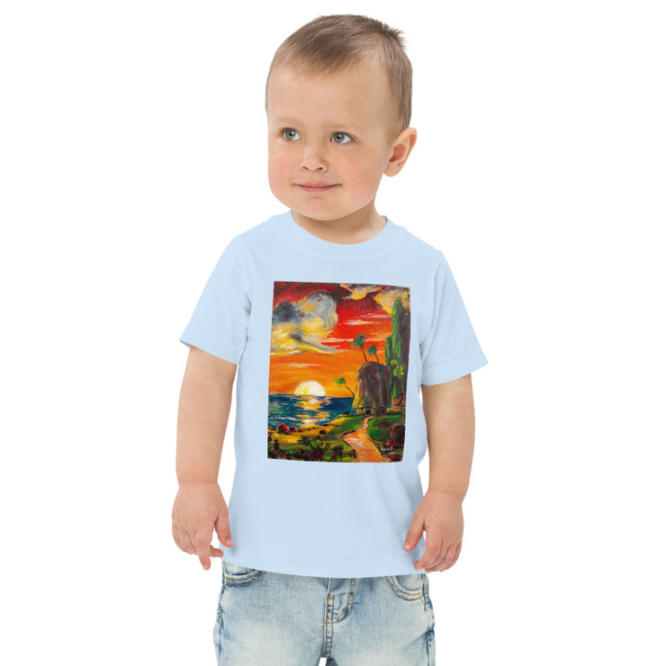 Sunset Art Toddler jersey t-shirt