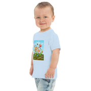 Flower Art Toddler jersey t-shirt