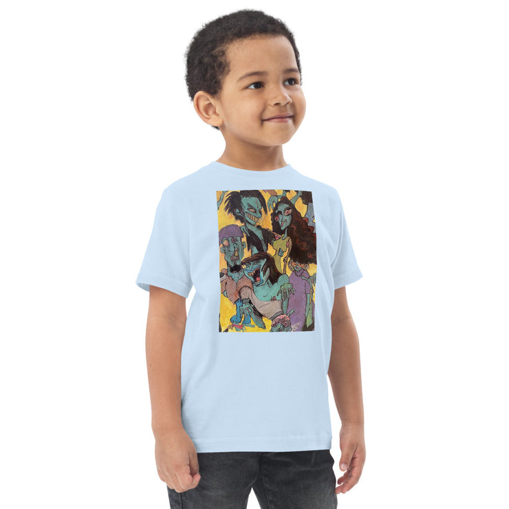 Zombie Family Toddler jersey t-shirt