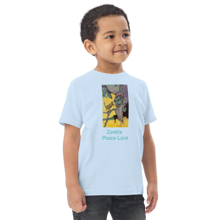 Zombie Peace Talk Toddler jersey t-shirt