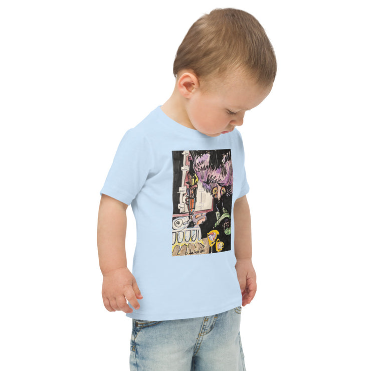 Scary House Toddler jersey t-shirt