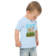 Flower Art Toddler jersey t-shirt