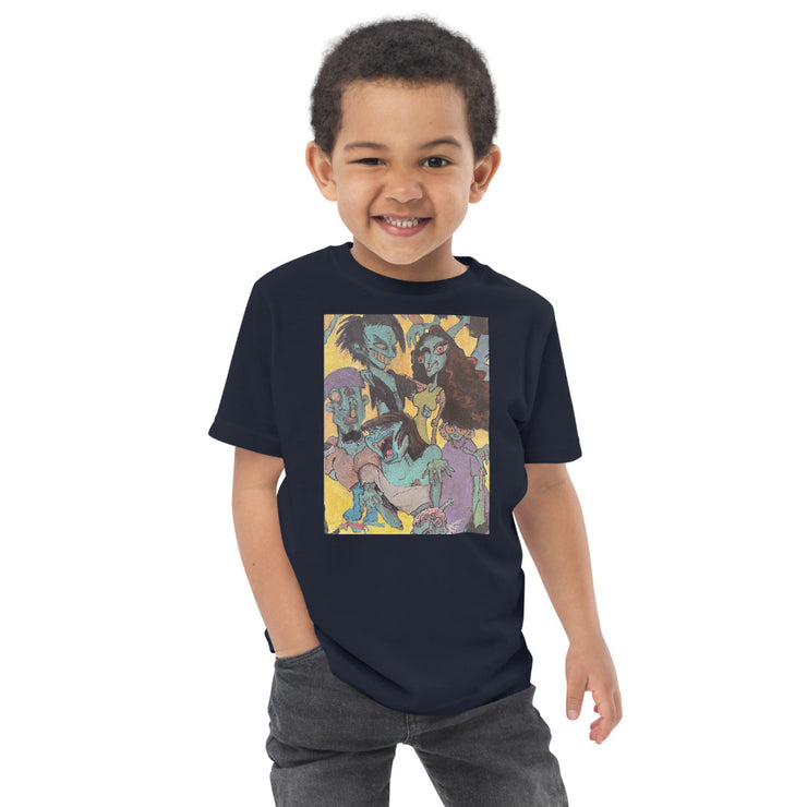 Zombie Family Toddler jersey t-shirt