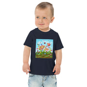 Flower Art Toddler jersey t-shirt