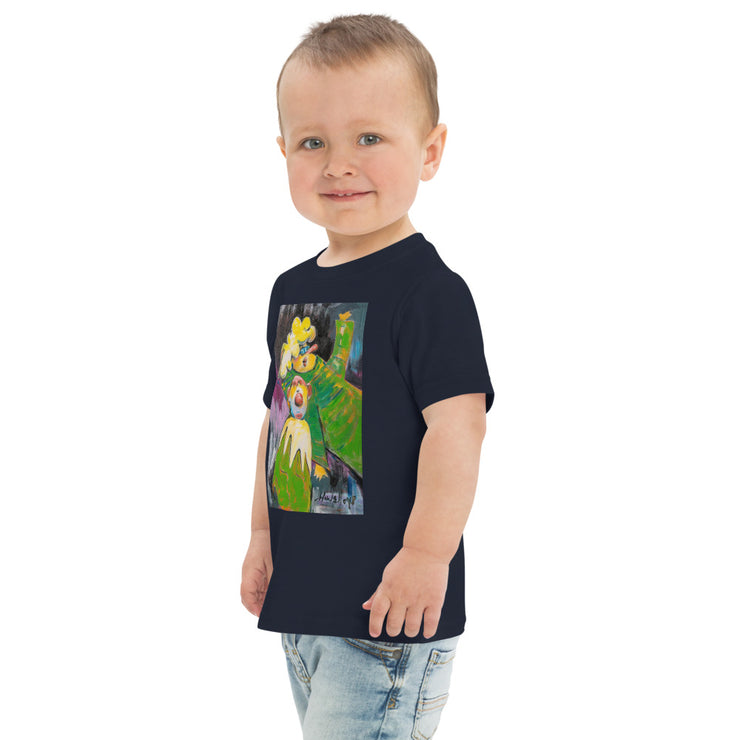 Mother Son Art Toddler jersey t-shirt