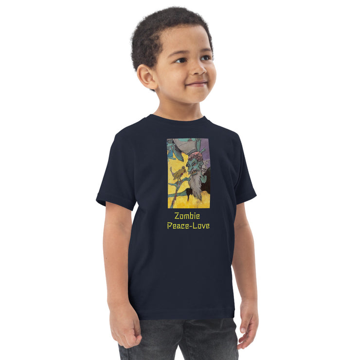 Zombie Peace Toddler jersey t-shirt