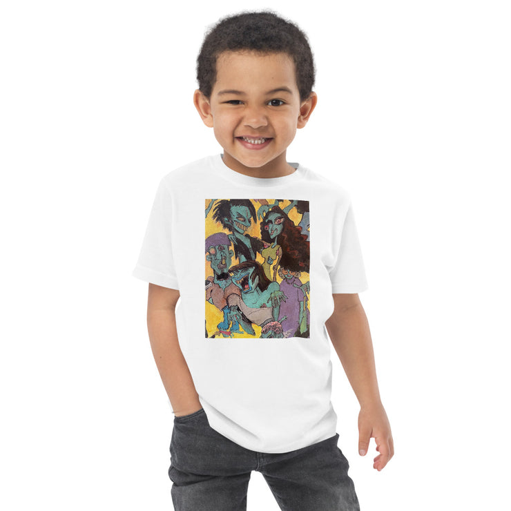 Zombie Family Toddler jersey t-shirt