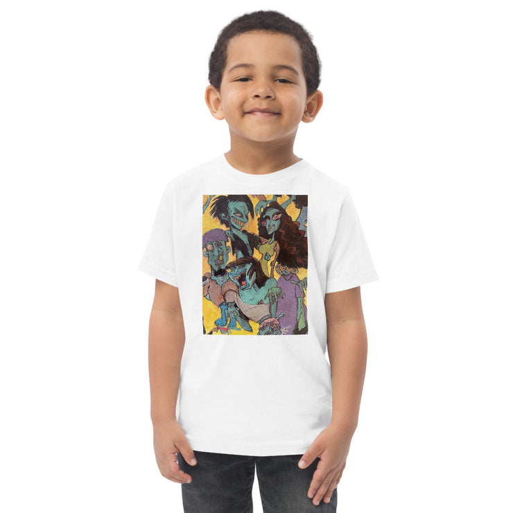 Zombie Family Toddler jersey t-shirt