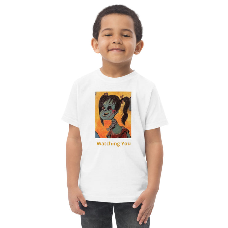 Zombie Watching You Toddler jersey t-shirt