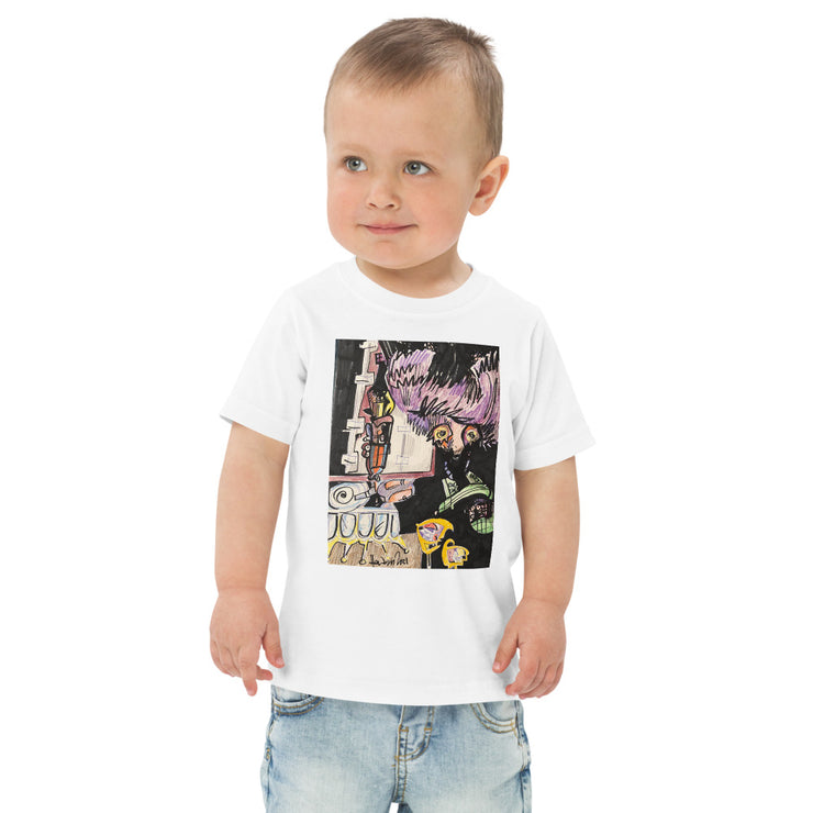 Scary House Toddler jersey t-shirt