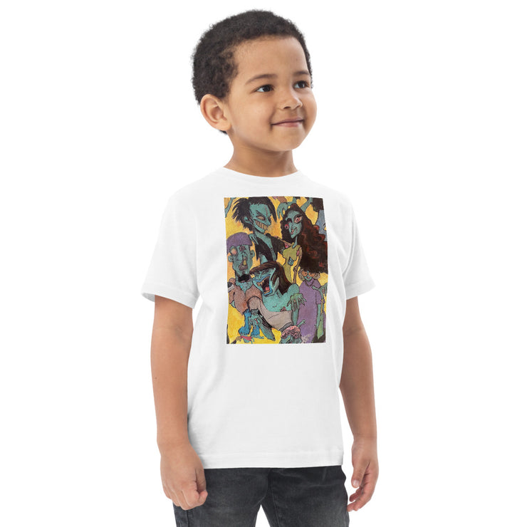 Zombie Family Toddler jersey t-shirt