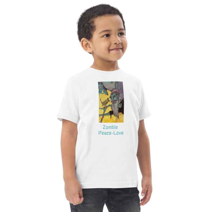 Zombie Peace Talk Toddler jersey t-shirt