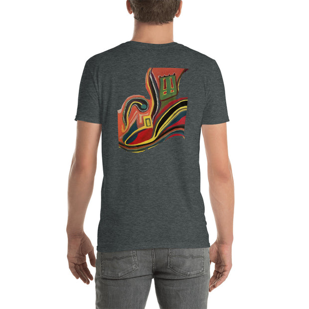 Abstract Art Print On T-Shirt