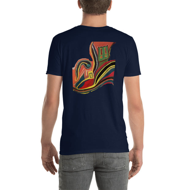 Abstract Art Print On T-Shirt