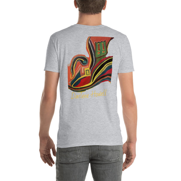 Abtract Art Print On T-Shirt