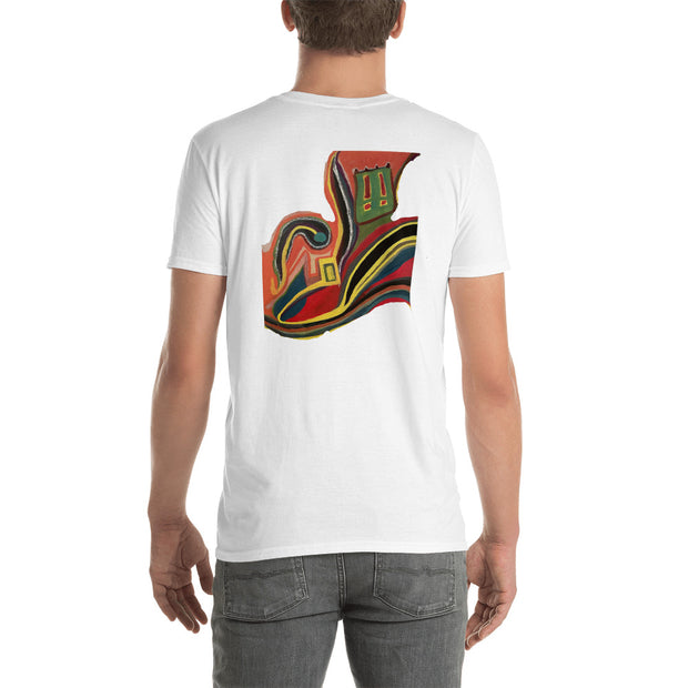 Abstract Art Print On T-Shirt