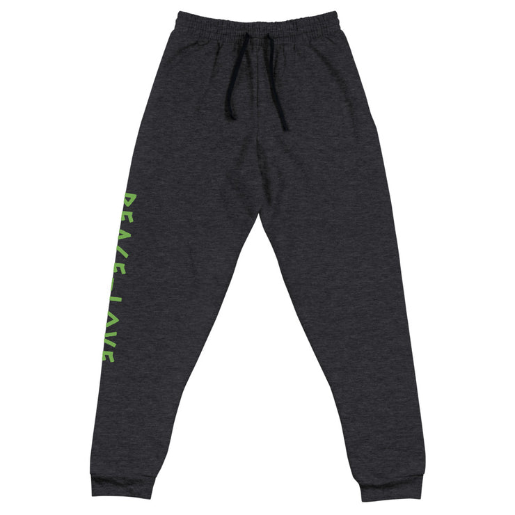 Peace- Love written Unisex Joggers