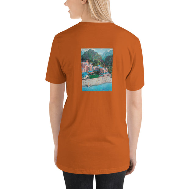 THE HAWAIYAN HOTEL ART T-SHIRT FOR WOMEN