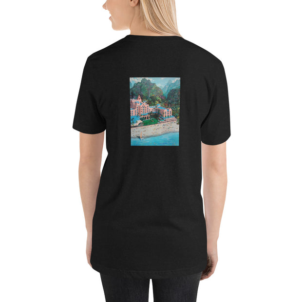 THE HAWAIYAN HOTEL ART T-SHIRT FOR WOMEN