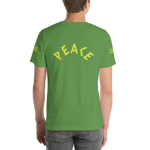 Peace-Love Art Shop T-Shirt yellow Text