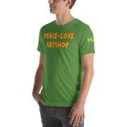 Peace-Love Art Shop T-Shirt yellow Text