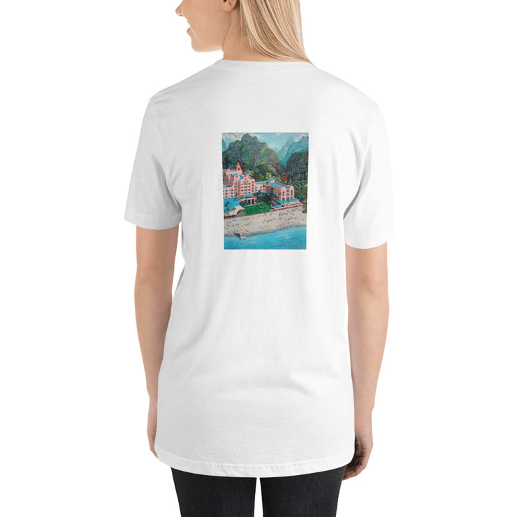 THE HAWAIYAN HOTEL ART T-SHIRT FOR WOMEN