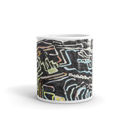 Abstract Art White glossy mug