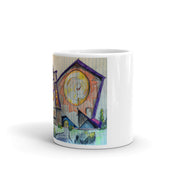 Abstract Art White glossy mug