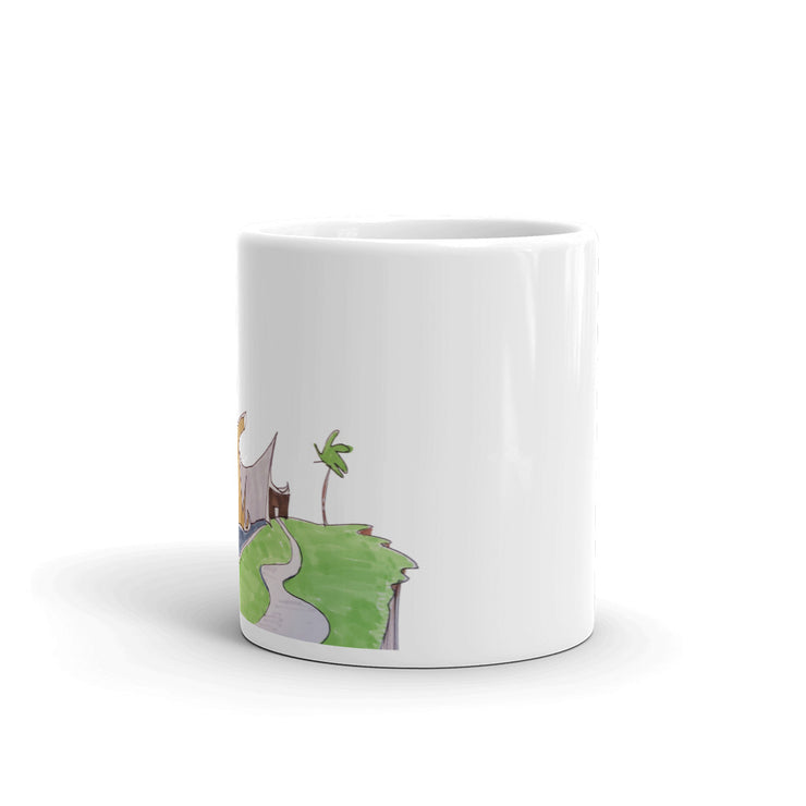 House art White glossy mug