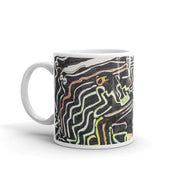 Abstract Art White glossy mug