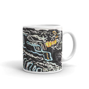 Abstract Art White glossy mug