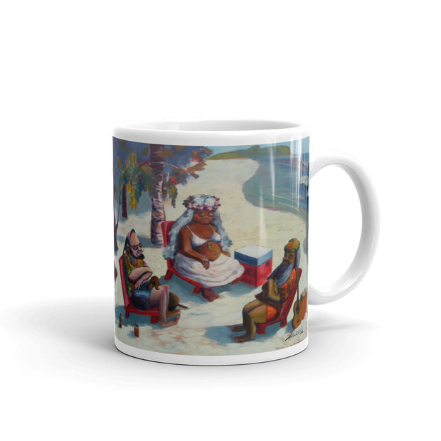 Abstract Art White glossy mug