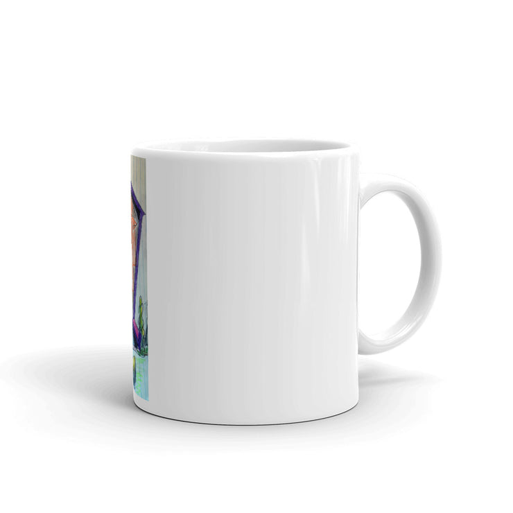 Abstract Art White glossy mug