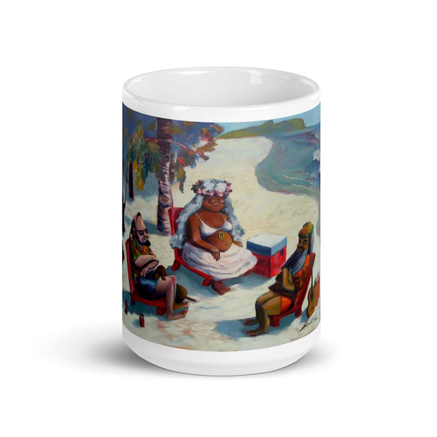 Abstract Art White glossy mug