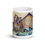 Abstract Art White glossy mug