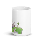 House art White glossy mug