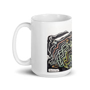 Abstract Art White glossy mug