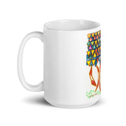 Abstract Art White glossy mug