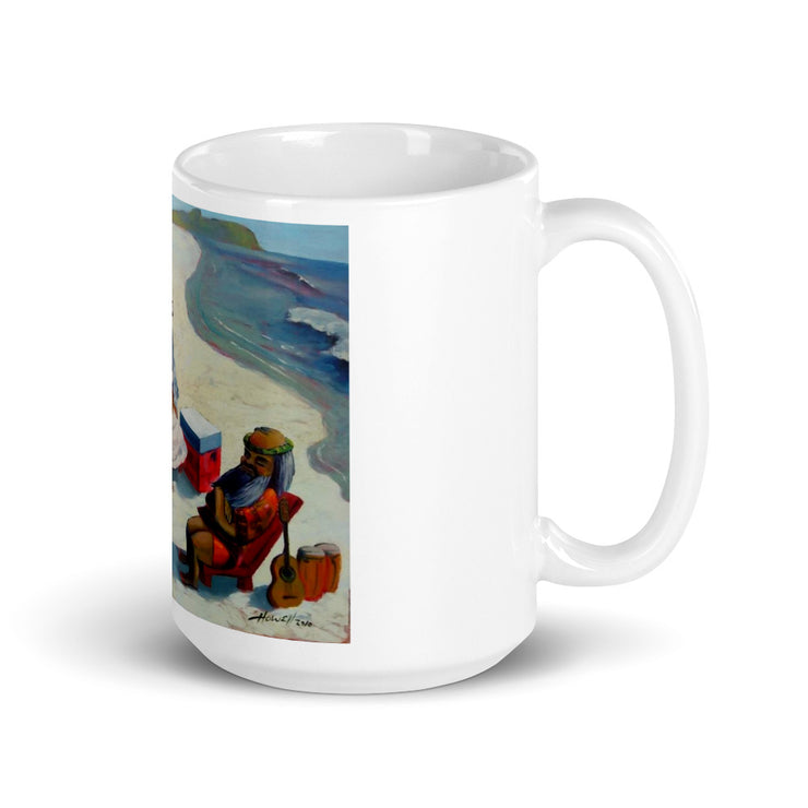 Abstract Art White glossy mug